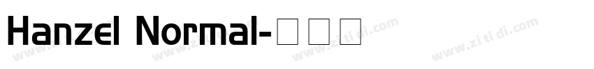Hanzel Normal字体转换